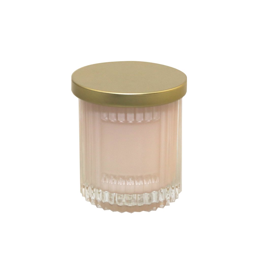 Pink candle with coconut pink lid