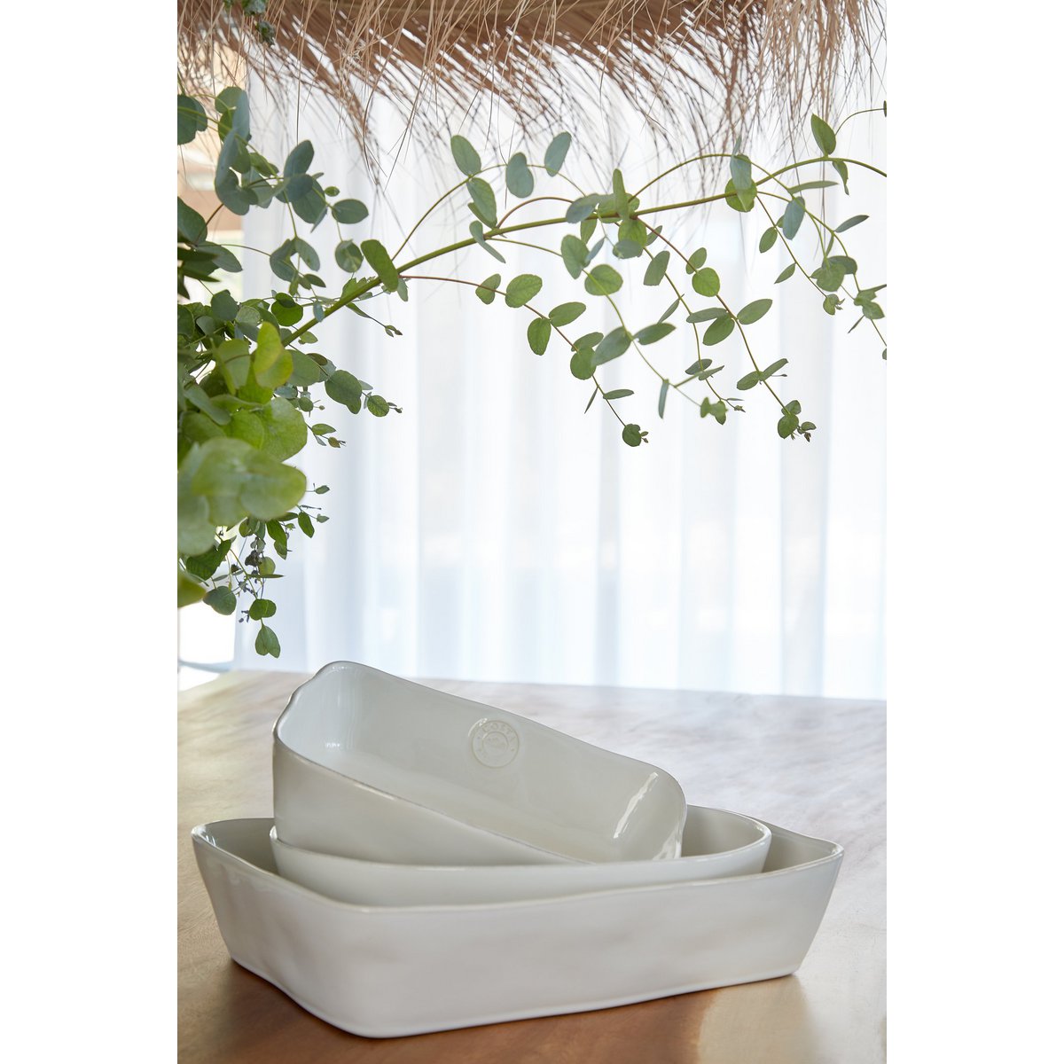 NOVA Oval baker 30 cm white NOA 301 - Set of 2