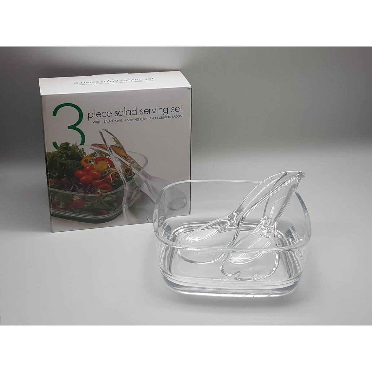 QUADRATISCHE SALATSCHÜSSEL UND ACRYLSALAT-SETS