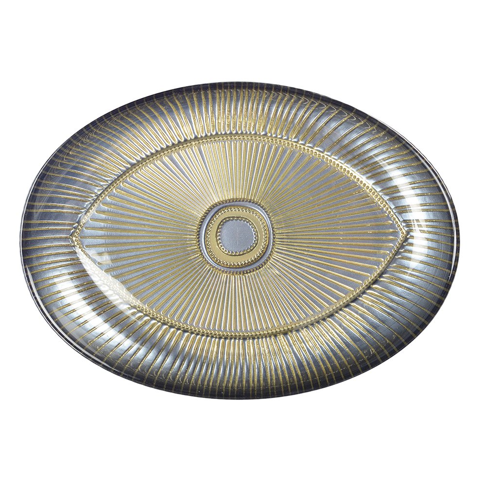 Oval Eye Cup 22x15,5 cm Silber