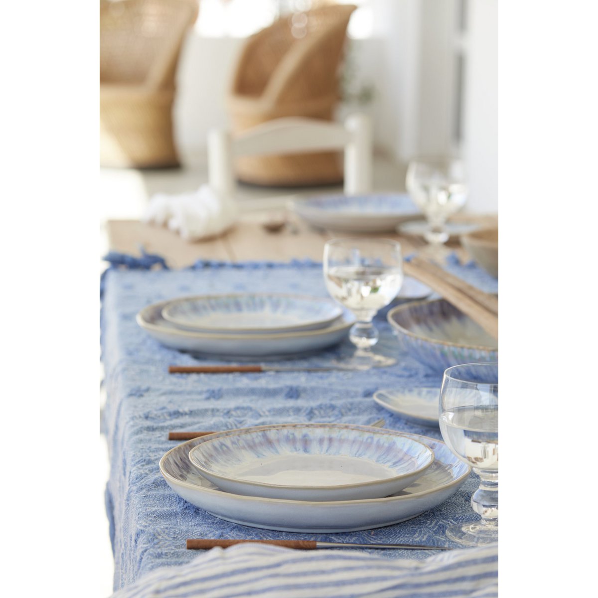 BRISA Pasta/serving bowl 37 cm ria blue GOS 371 - Set of 2
