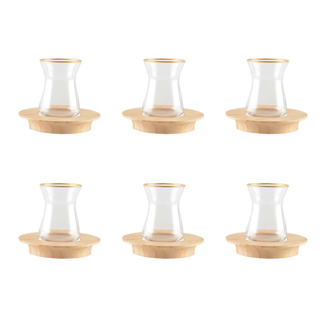 Tasses a the Dorees - Lot de 6