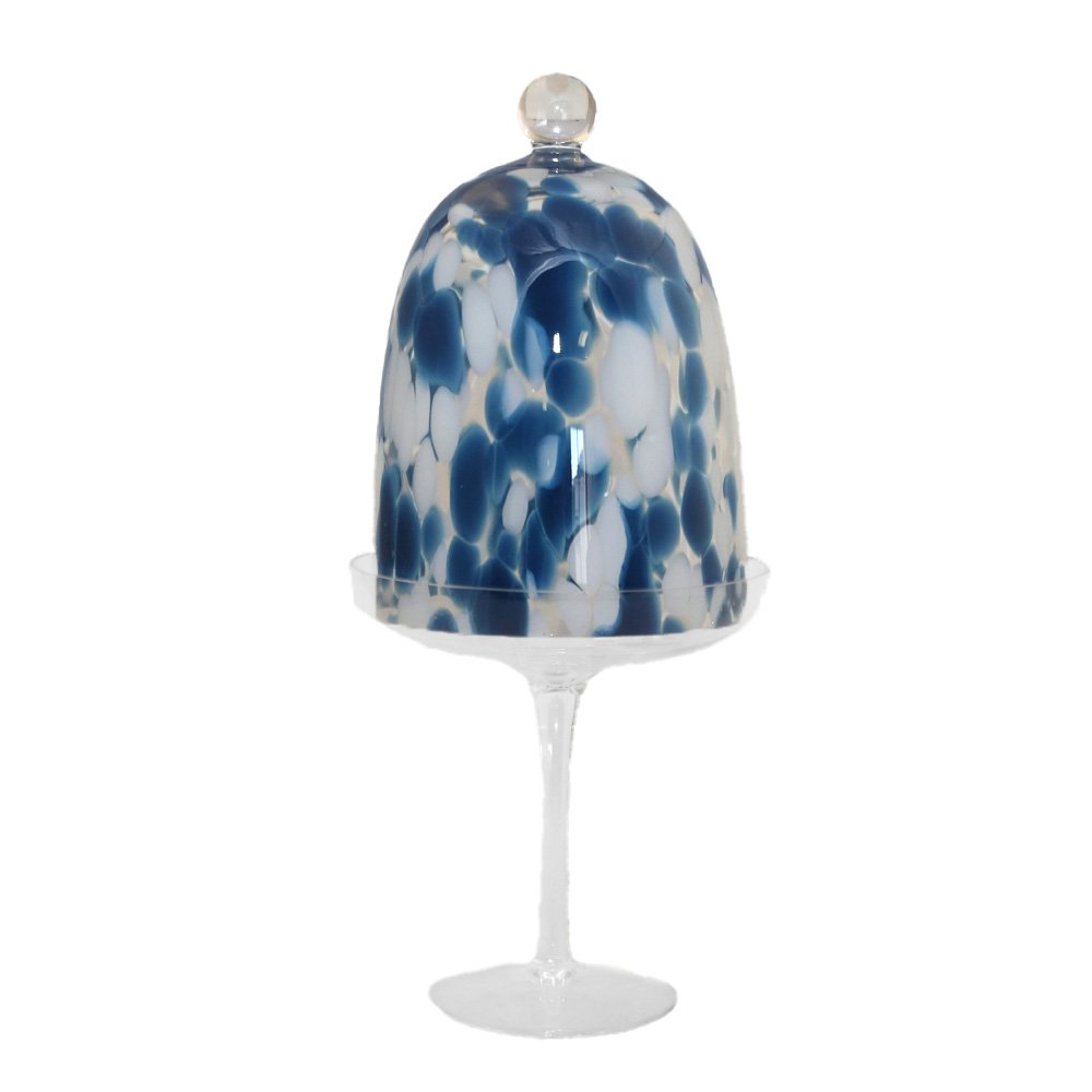 Weiße und blaue Bell 15x15x32.5cm