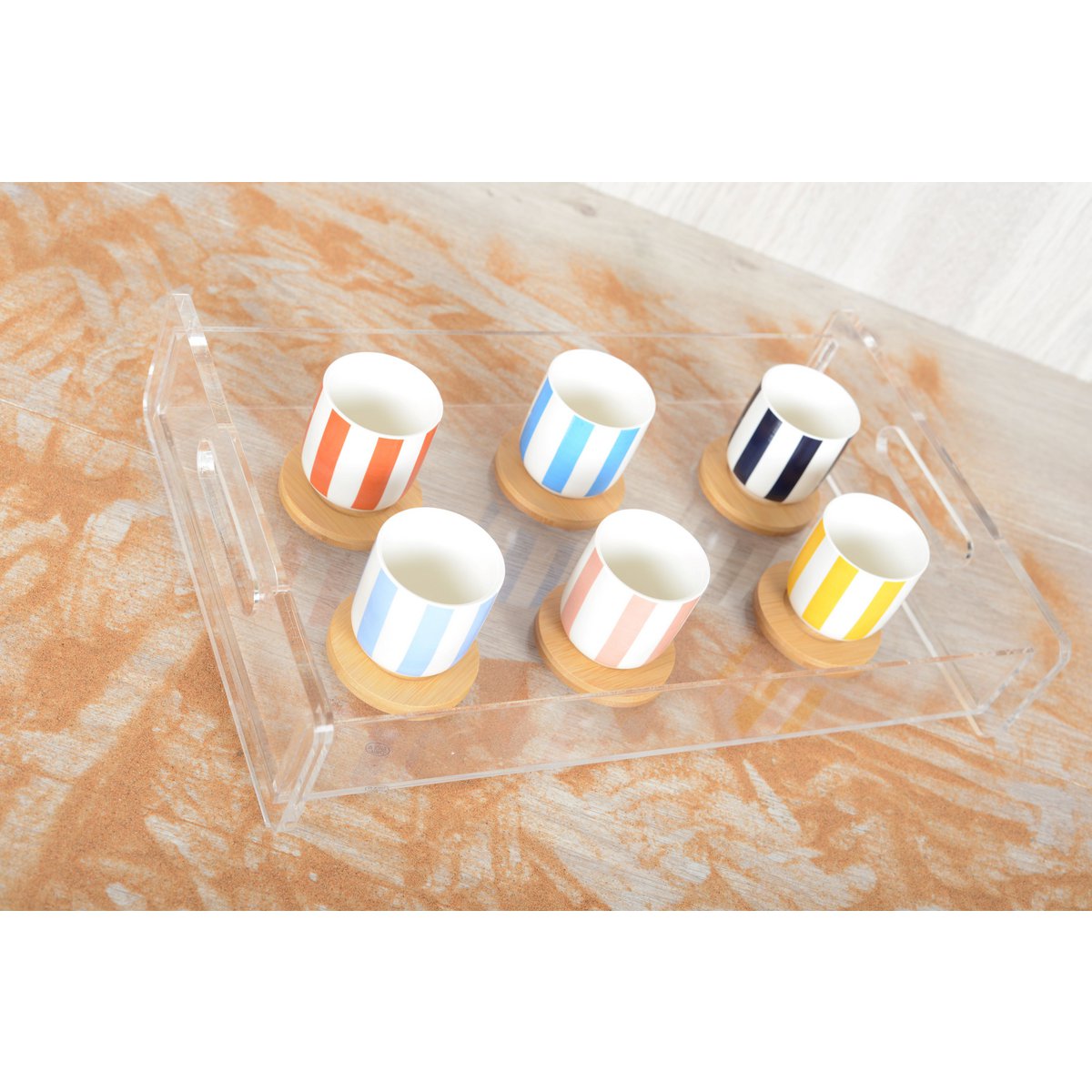 Rectangular acrylic bowl 39.5x25.3 cm