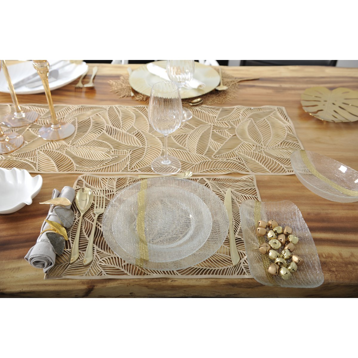 Blattgold Tischset