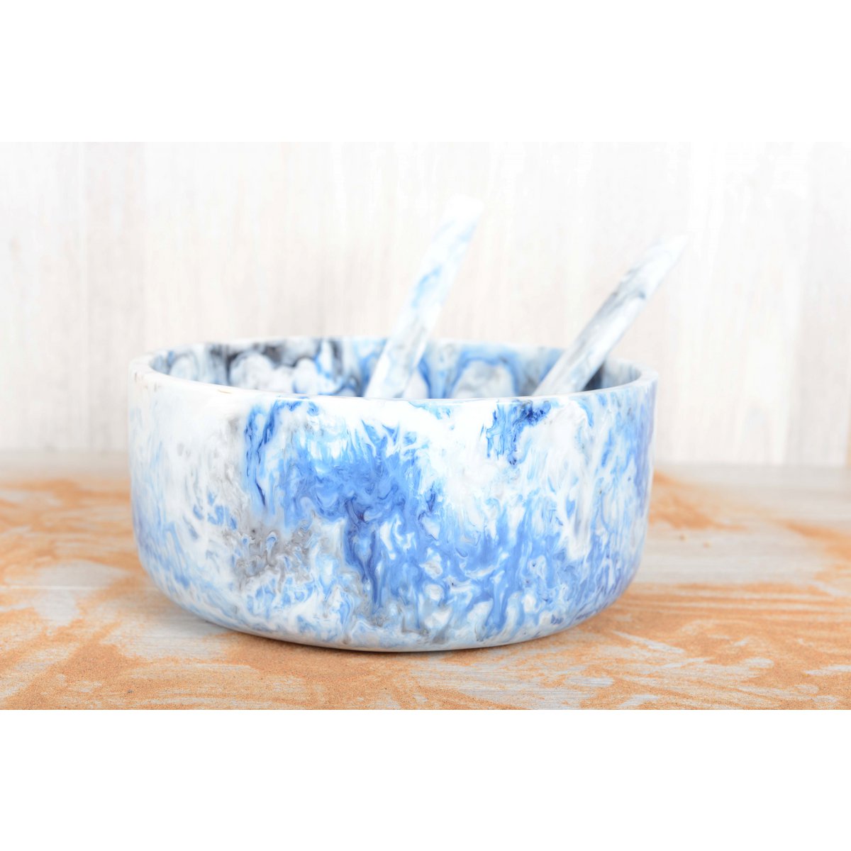 Nuage Blue resin bowl