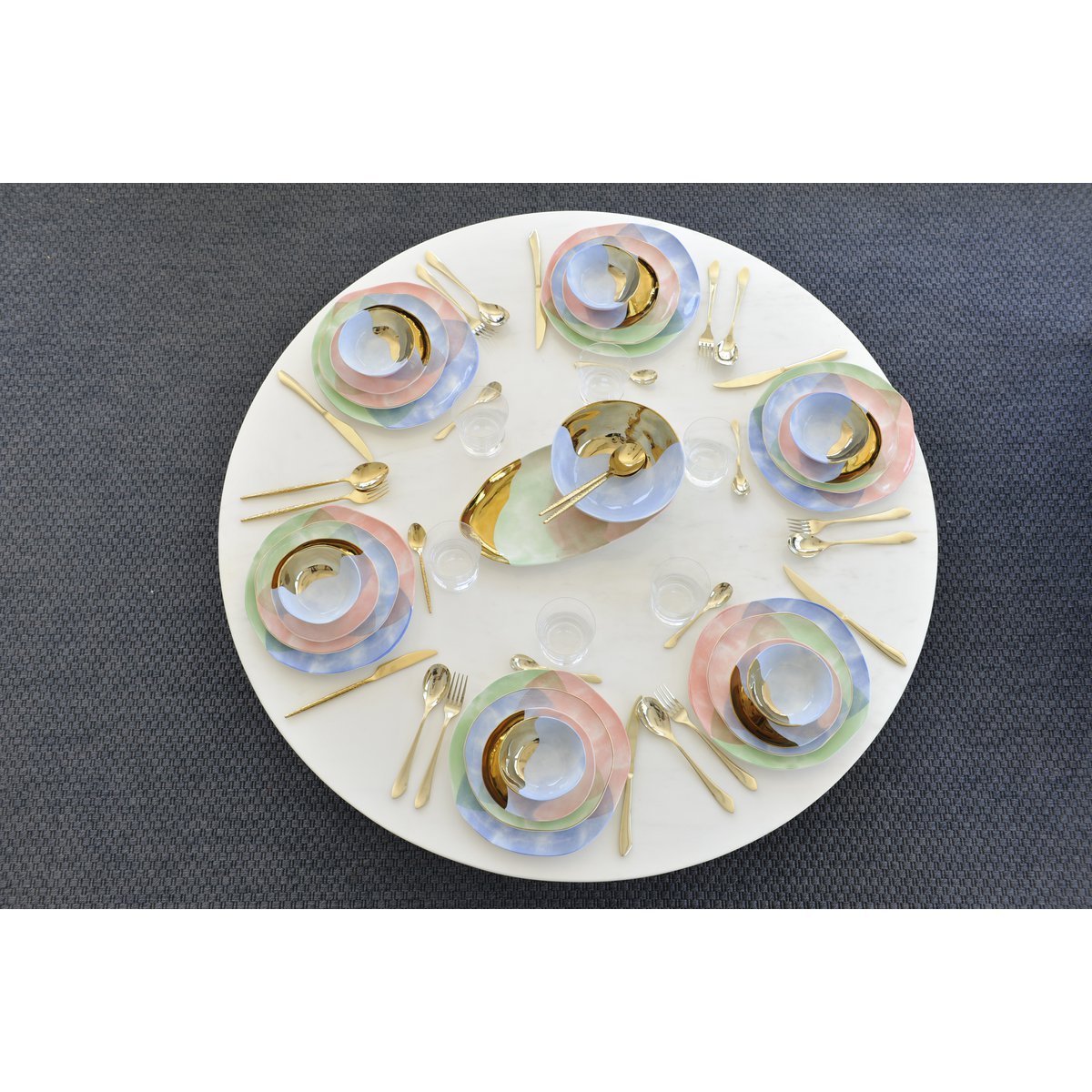 TRICOLOR PARADISE BREAD PLATE