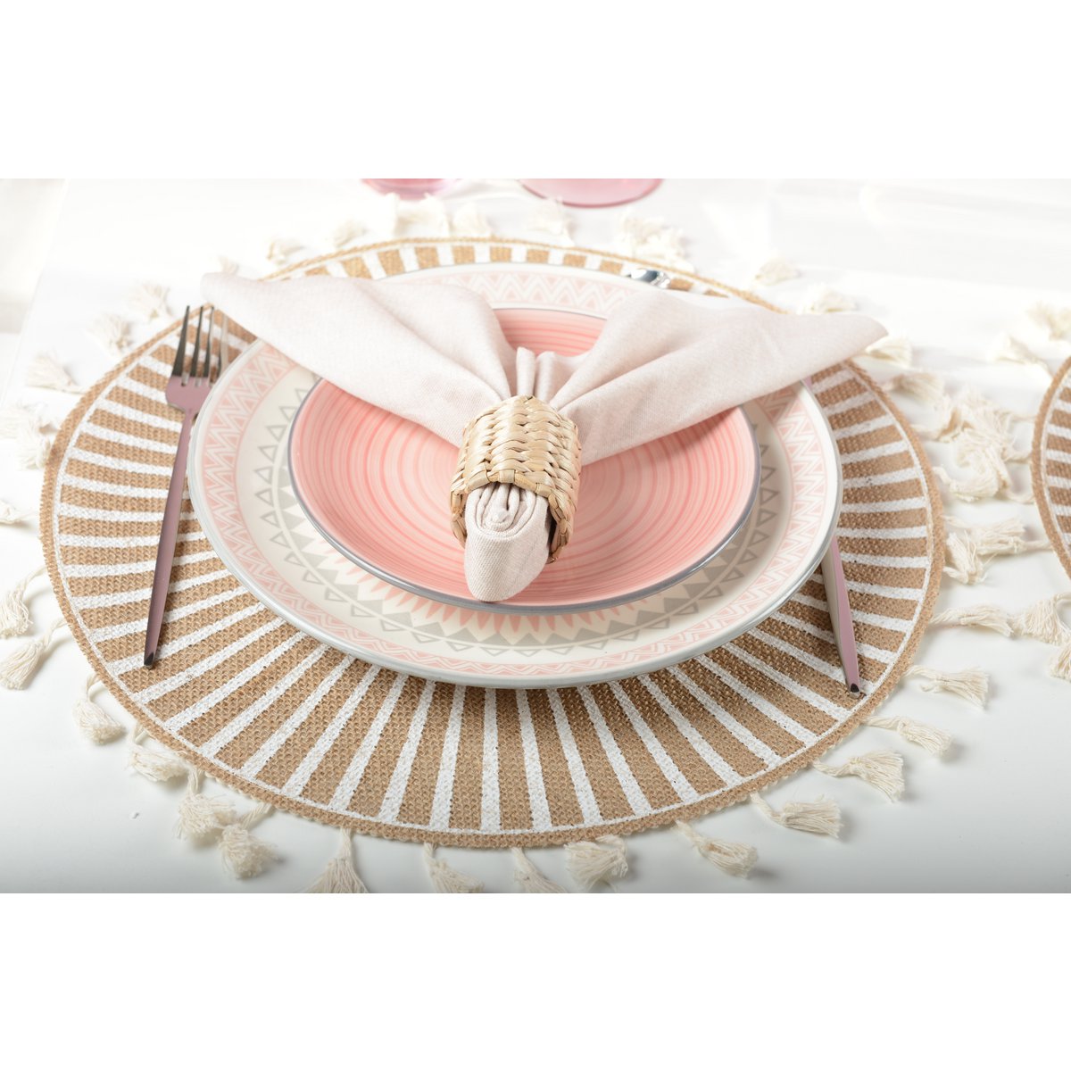 United Pink Dessert Plates - Coachella