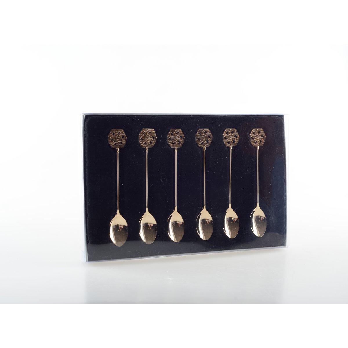 GOLDENE ARABESQUE-TEELÖFFEL – 6ER-SET