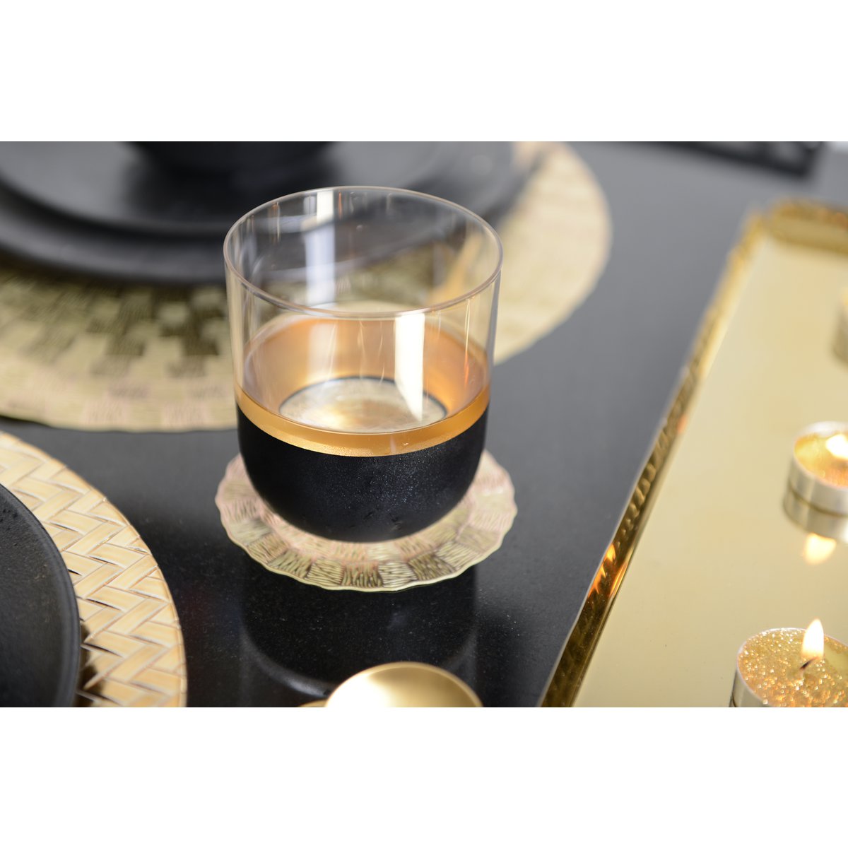 Black & Gold Glasses - Lot 6