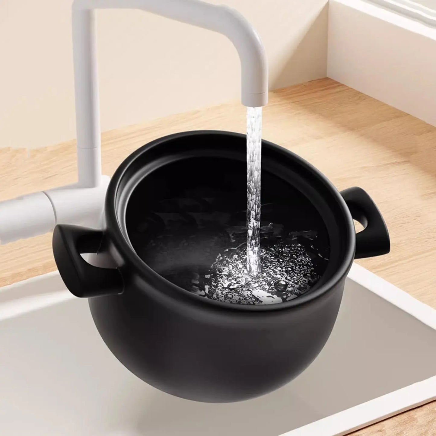 Casserole Stew Ceramic Cookware Soup Cooking Pot Gas Stove High Temperature Resistant Cooking Pans for Gas Kitchen Cooking Pot