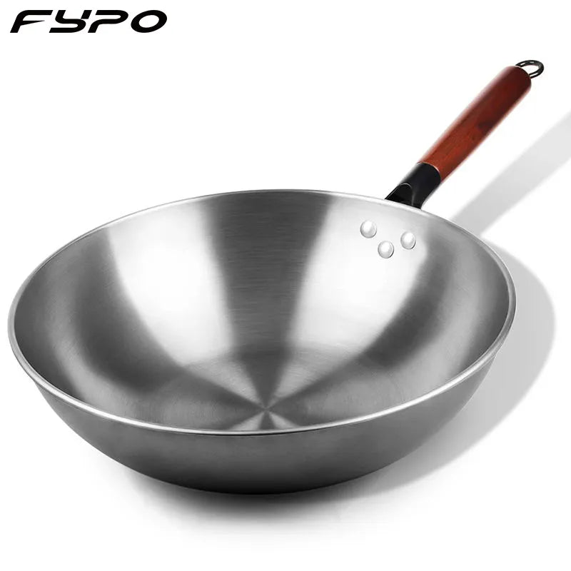 Iron wok/30/32/34CM /Traditional handmade wok/Kitchen/Cookware/Non-coated pan/Electromagnetic oven