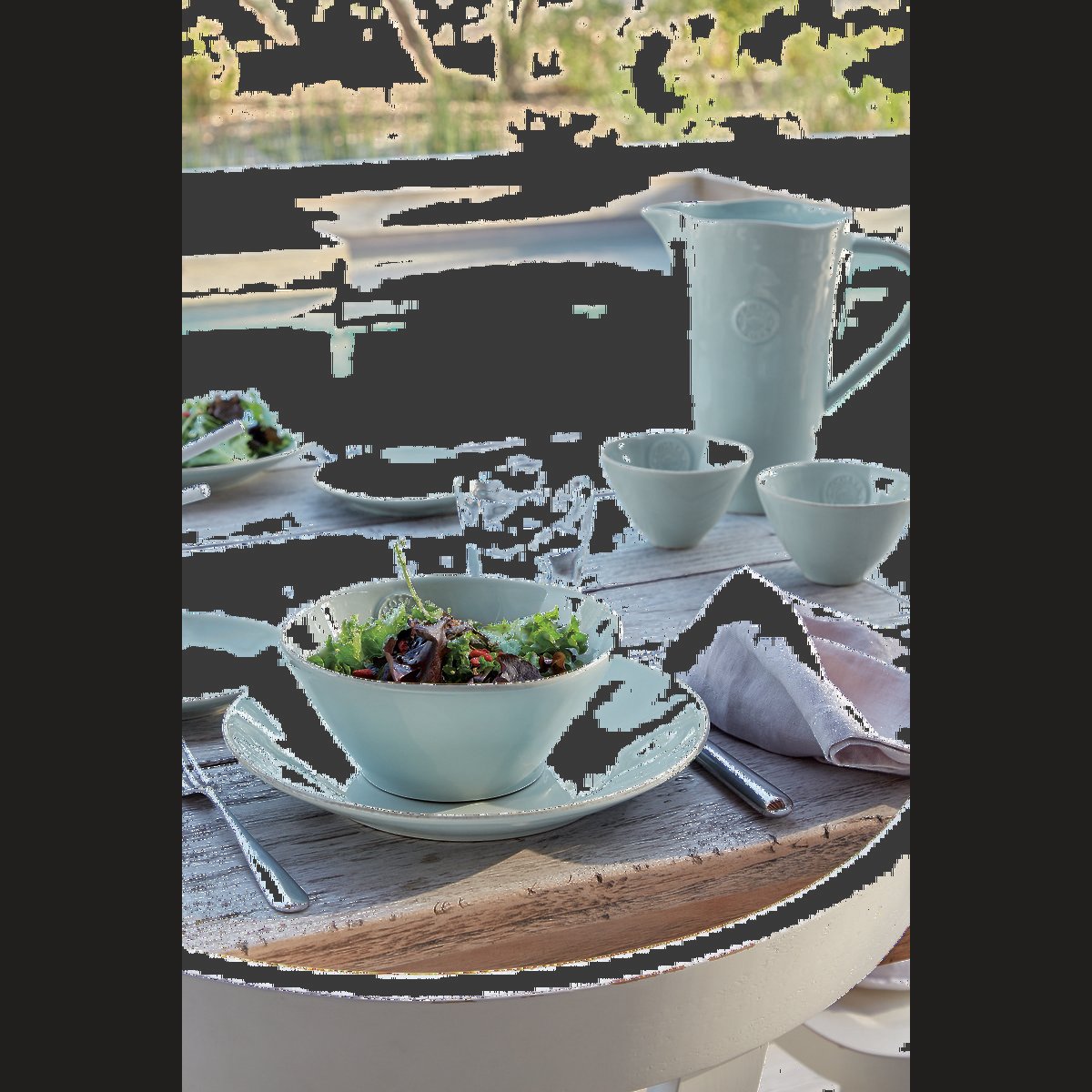 NOVA Bread plate 16 Turquoise NOP 161 - Set of 6