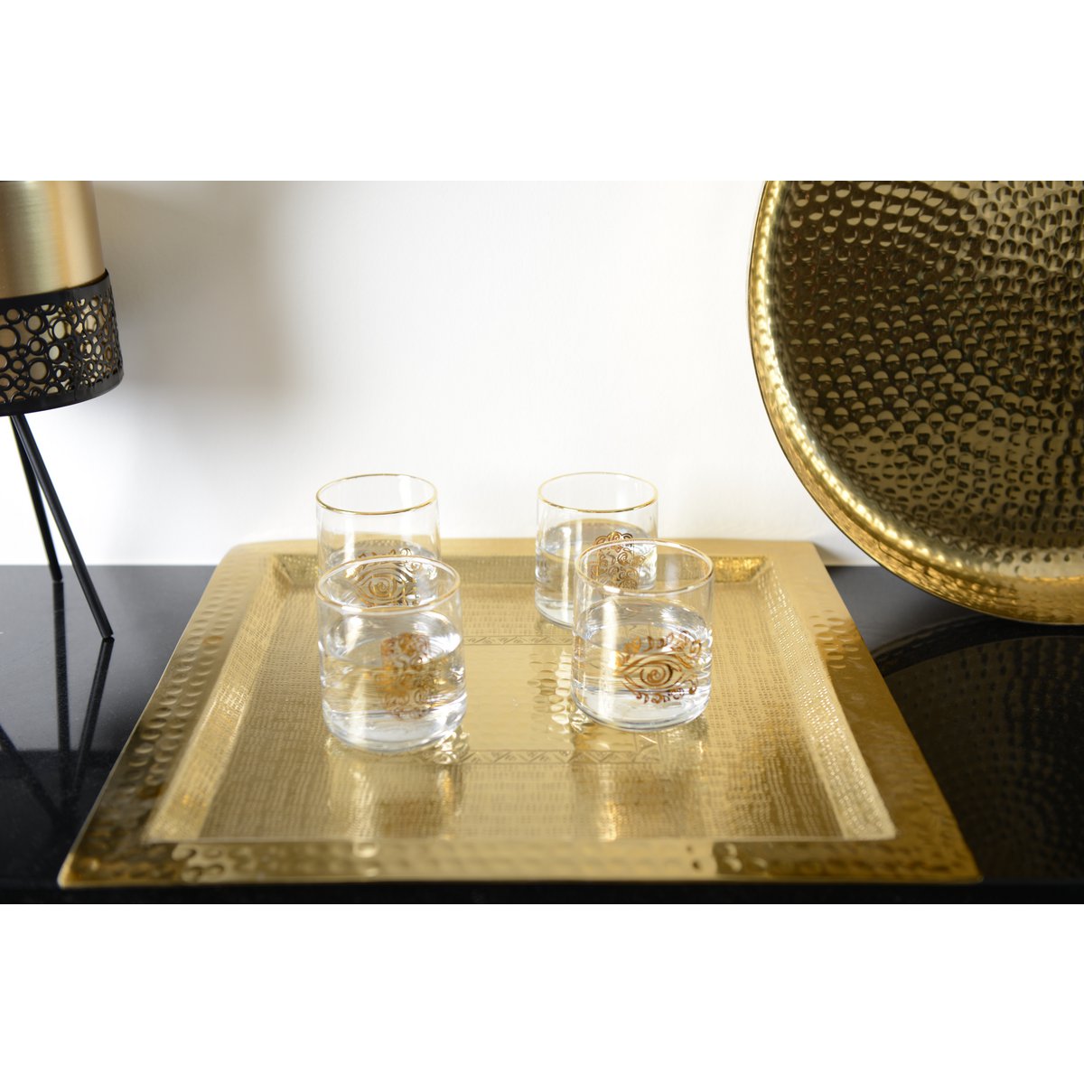 Plateau Square Gold 38 cm