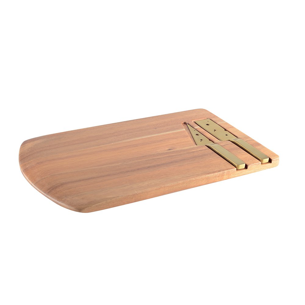 WOODEN CHEESE MOLD WITH 2 KNIVES