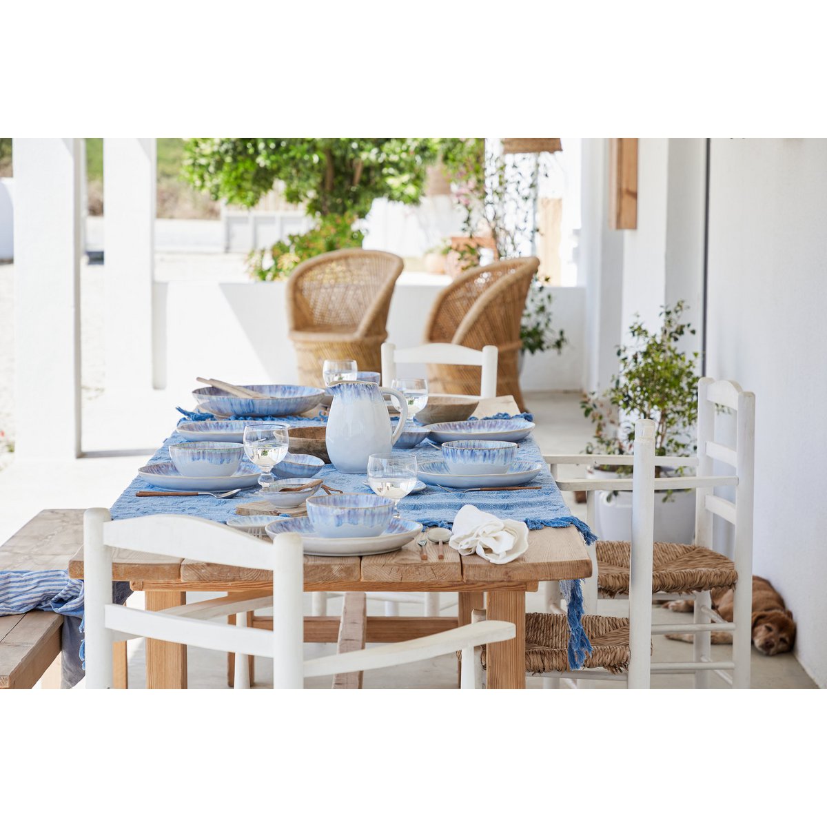 BRISA Oval bowl 10 ria blue GOS 102 - Set of 6