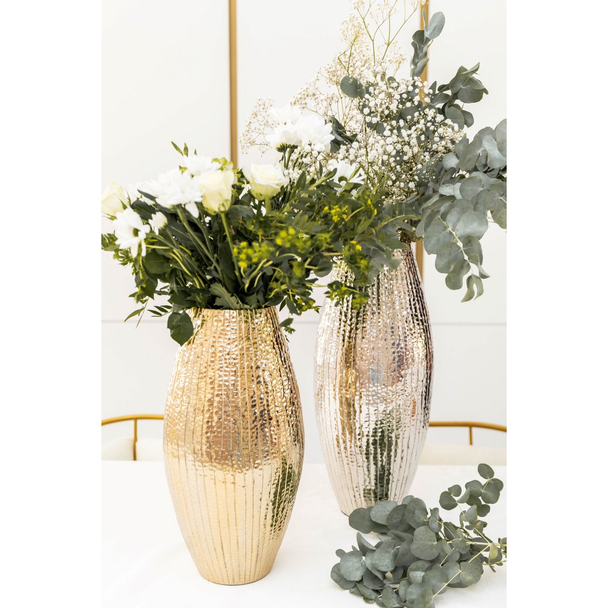 VASE DORE BRILLIANT 20X20X38CM
