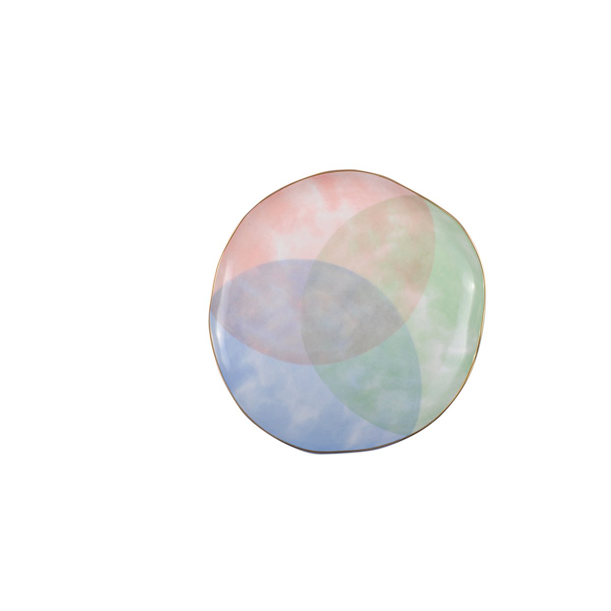 TRICOLOR PARADISE DESSERT PLATE