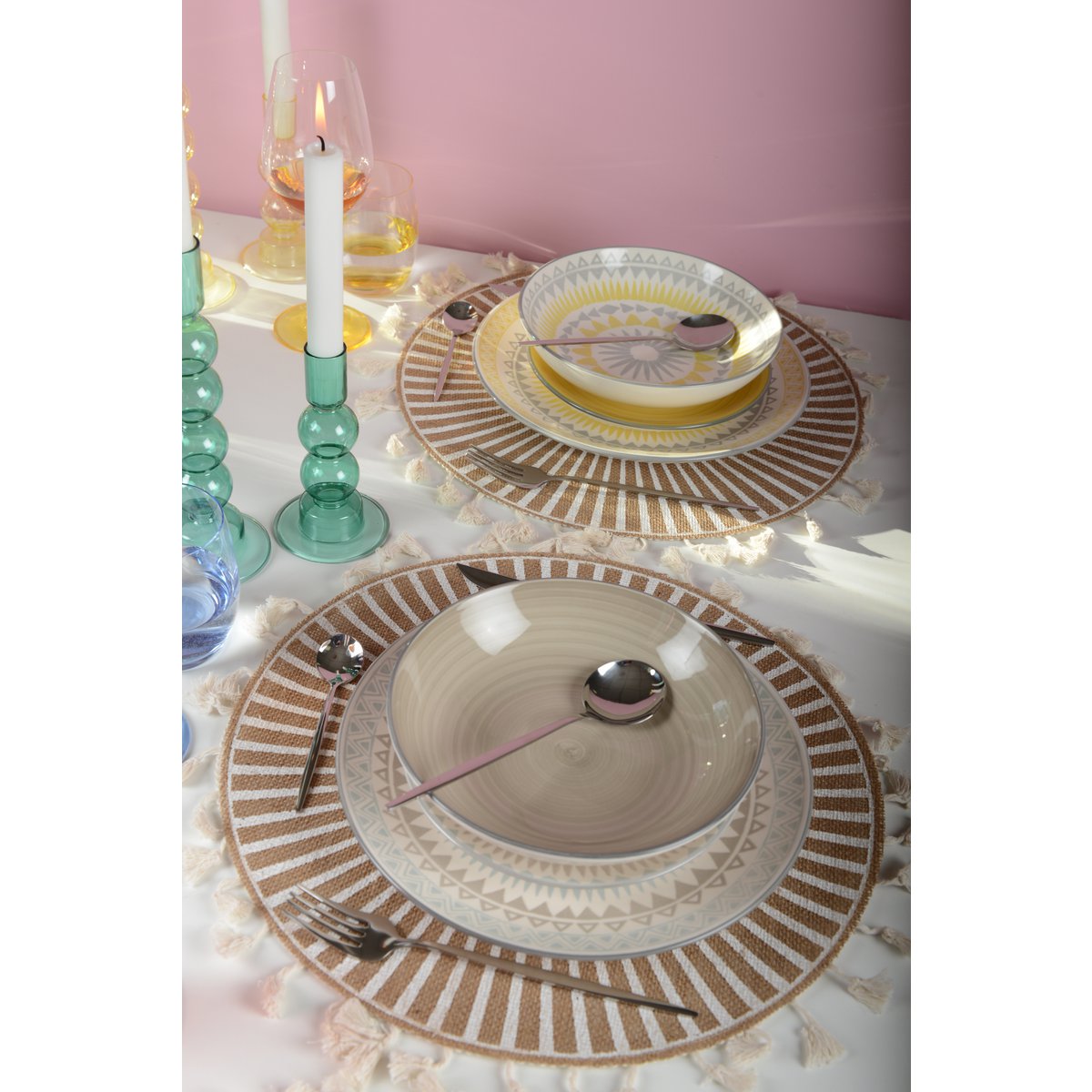 United Taupe Hollow Plate - Coachella