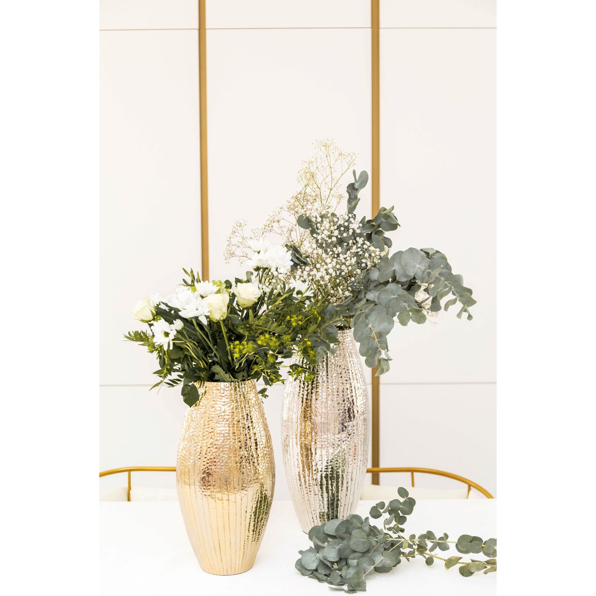 VASE DORE BRILLIANT 20X20X38CM