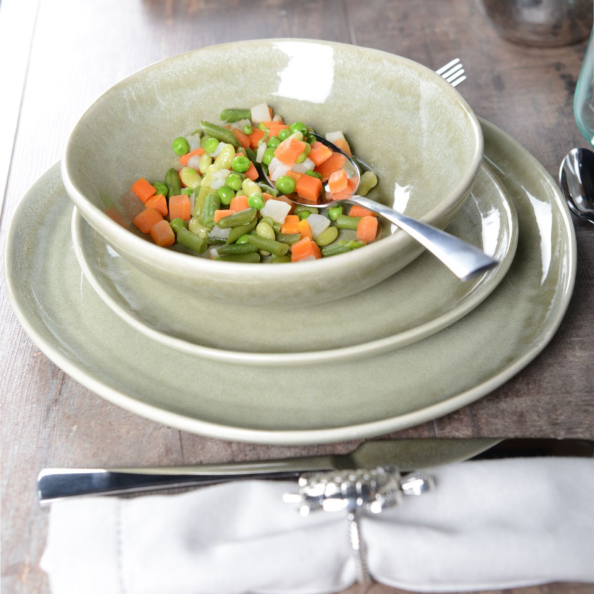 Wealth plates Verts 27.2 cm