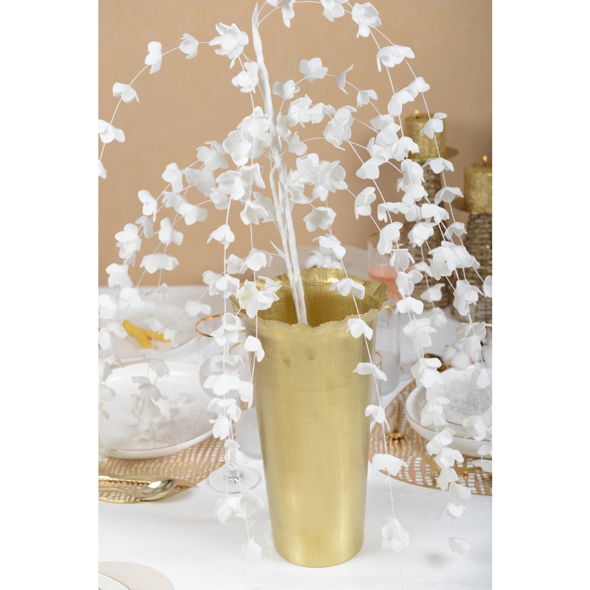 VASE MATT GOLD