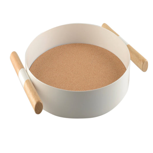 ROUND CORK WHITE COMPARTMENT