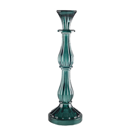 MEDIUM TURQUOISE CANDLEHOLDER, MODEL H31CM