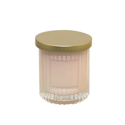 Pink candle with coconut pink lid