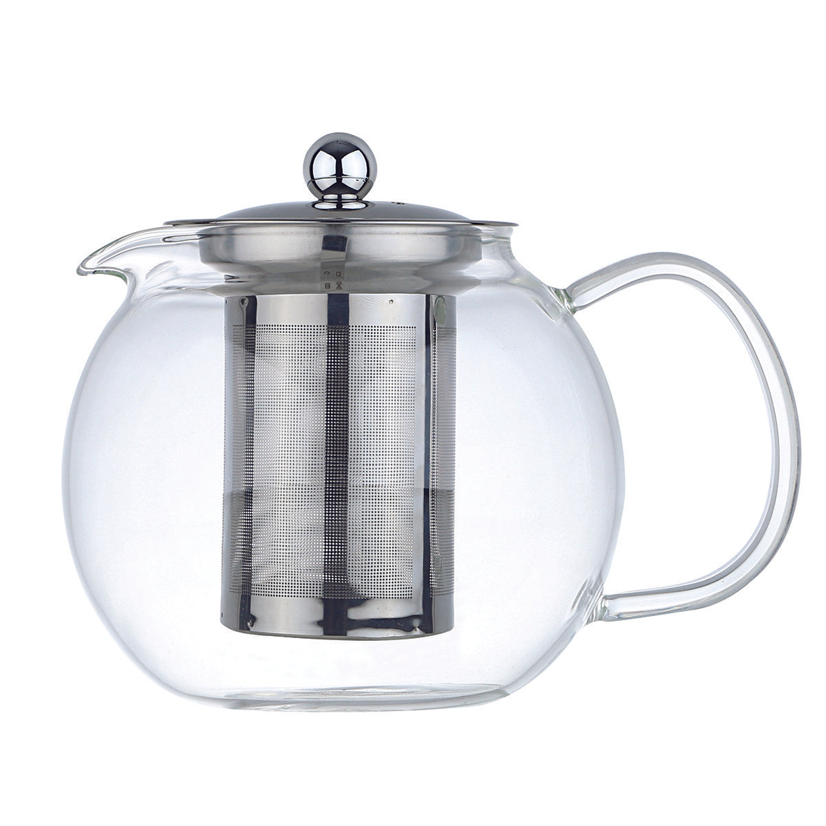 TEEKANNE KUGEL 1L FILTER UND DECKEL AUS EDELSTAHL