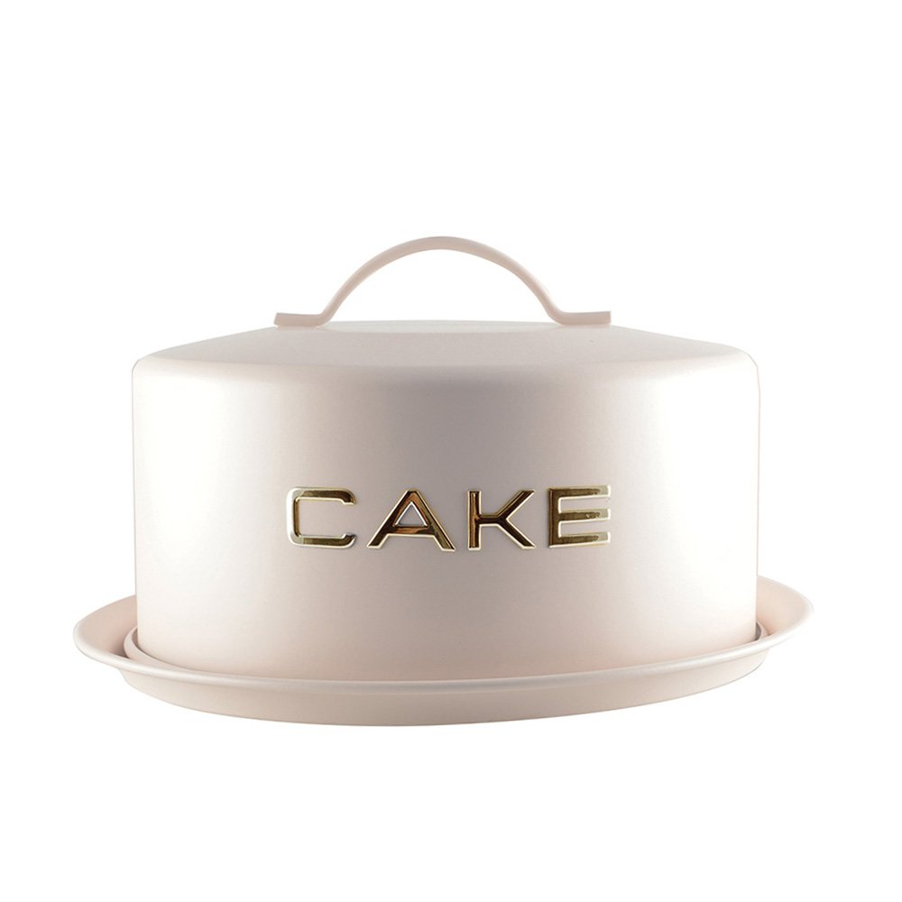 BEIGE KUCHENTELLER MIT GLOCKE 28X28X15CM