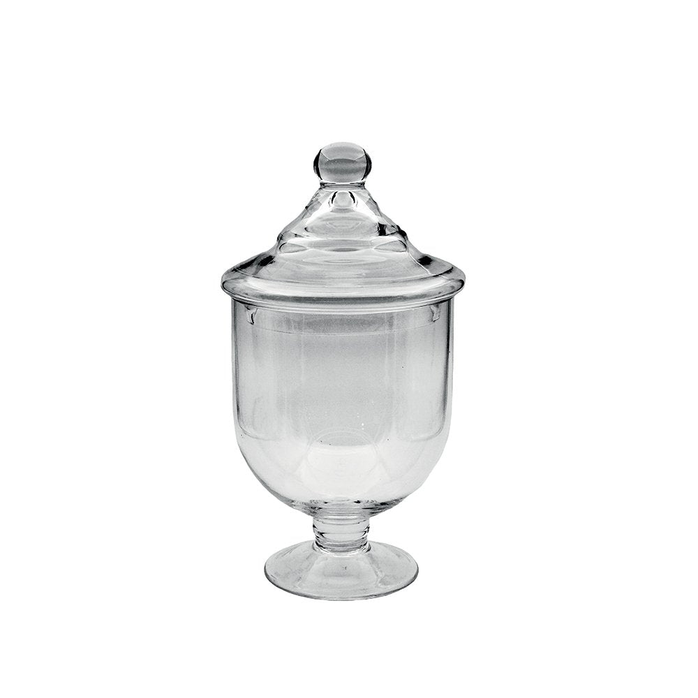 STEHENDER SÜSSIGKEITEN AUS GLAS 15X15X29CM