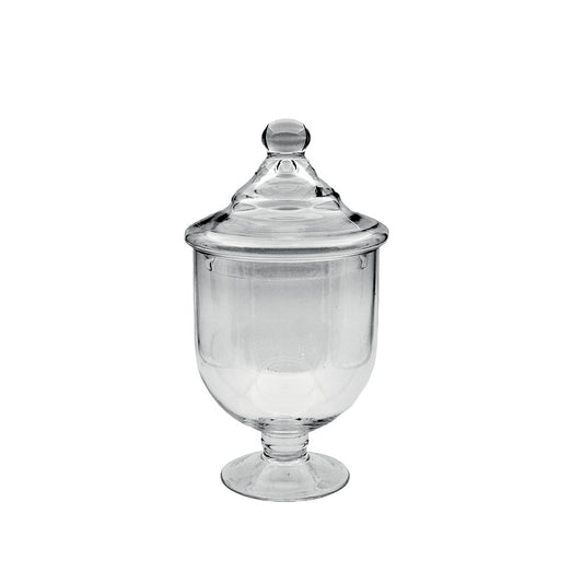 STEHENDER SÜSSIGKEITEN AUS GLAS 15X15X29CM