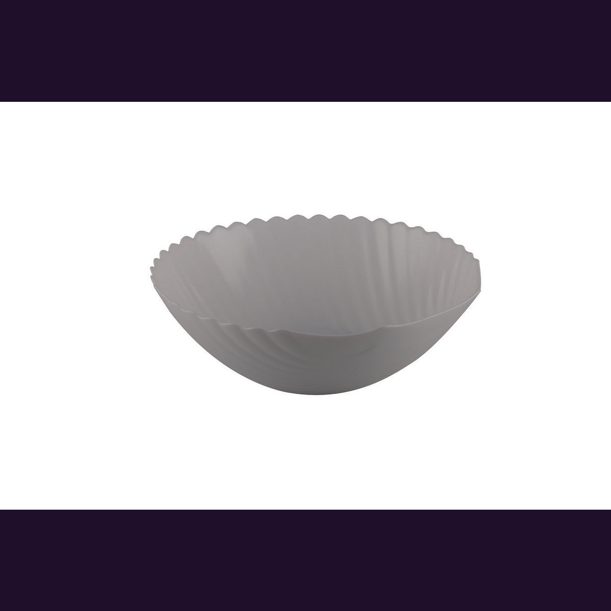 WHITE SHELL SALAT BOWL 24.3CM