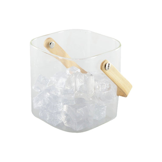 OCK-UP bucket with wooden handle 11.5x11x11cm