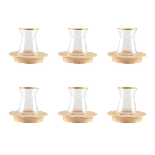 Tasses a the Dorees - Lot de 6