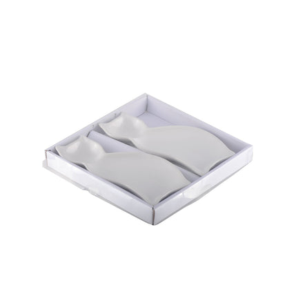 PORZELLAN-KATZENSCHÜSSEL 20CM - 2ER-SET