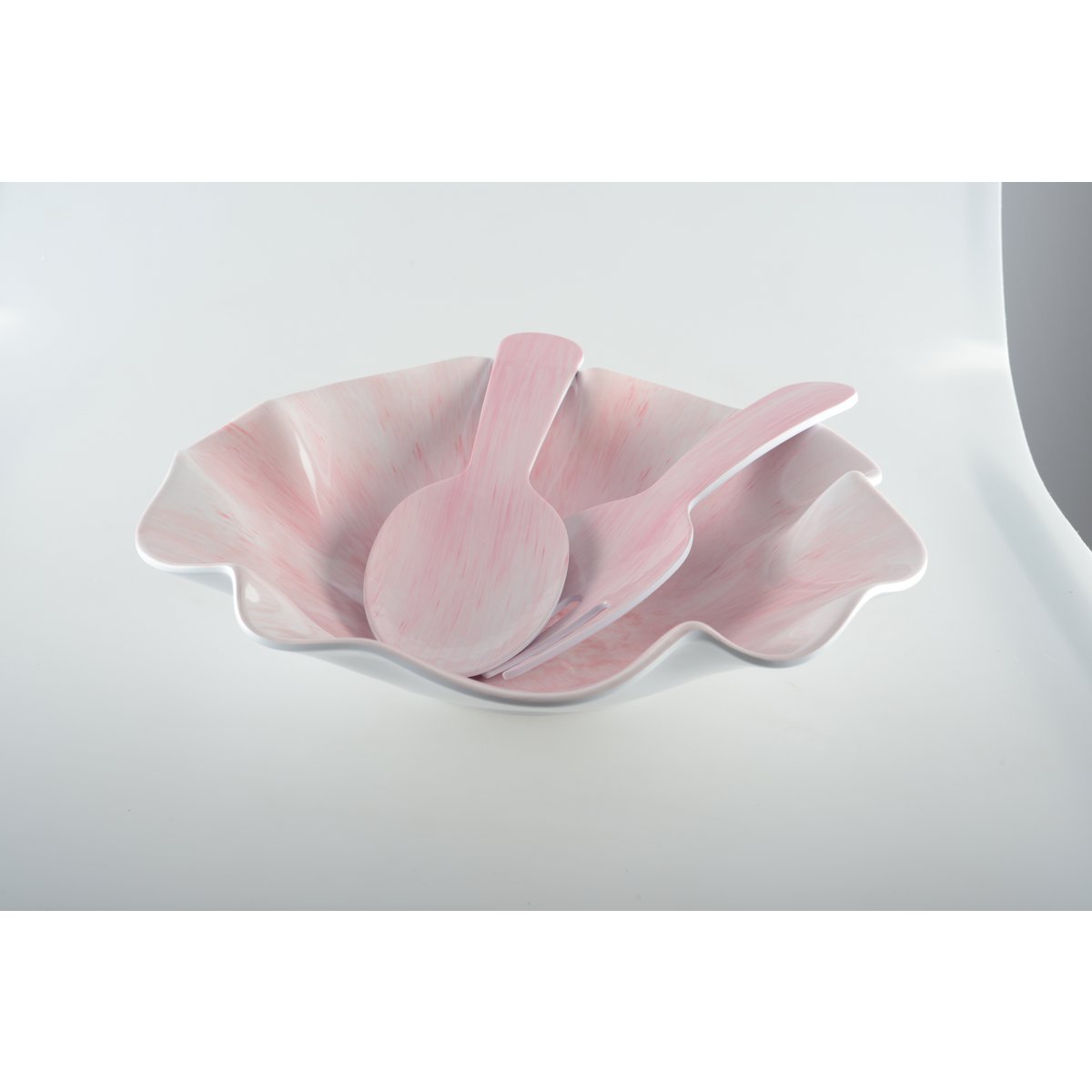 Rose salad cover in melamine 27x9.5x1cm