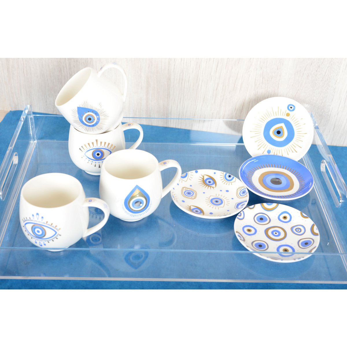 12 cm Blue Luck Cup - Los 4