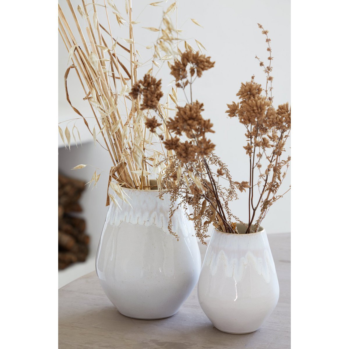 BRISA Oval vase 20 Salt  VAV 201 - Set of 2