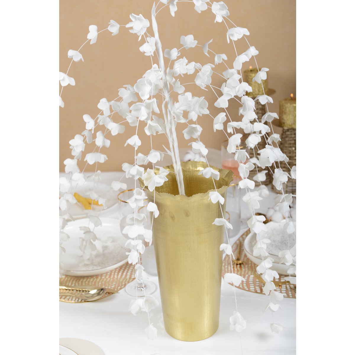 VASE MATT GOLD