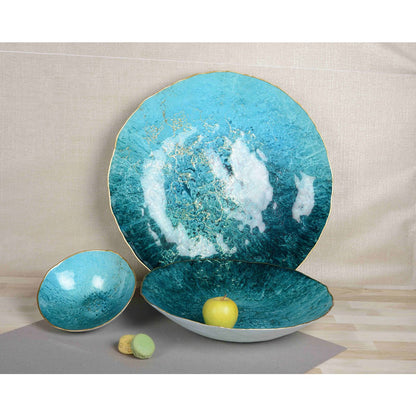 Turquoise geschnitten mit Dorekante 50 cm