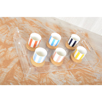 Rectangular acrylic bowl 39.5x25.3 cm