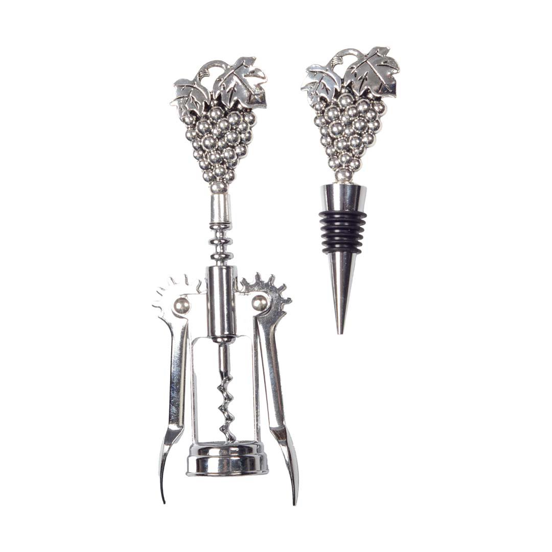 Shooting plug and silver raisin bottle stopper
