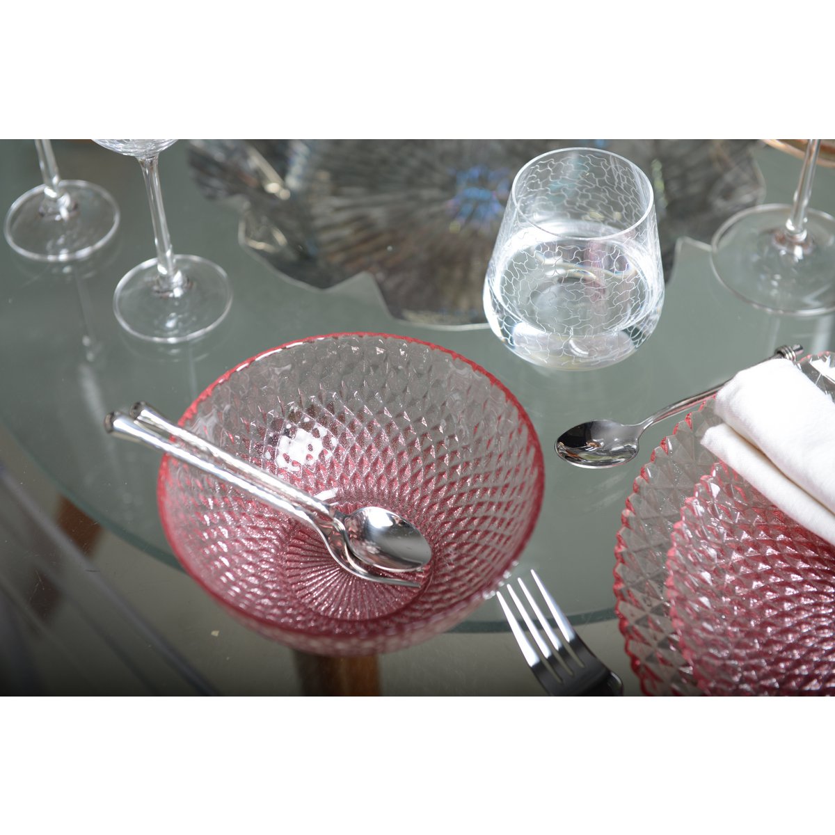 SILBERNE DESSERT-LÖFFEL - 4ER-SET