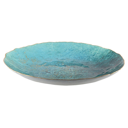 Turquoise cut with dore edge 50 cm