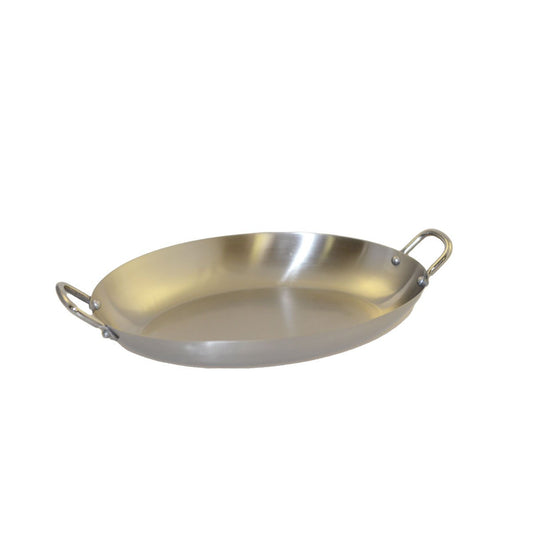 Mini matte oval pan with two rounds 25x18.5x3.2 cm