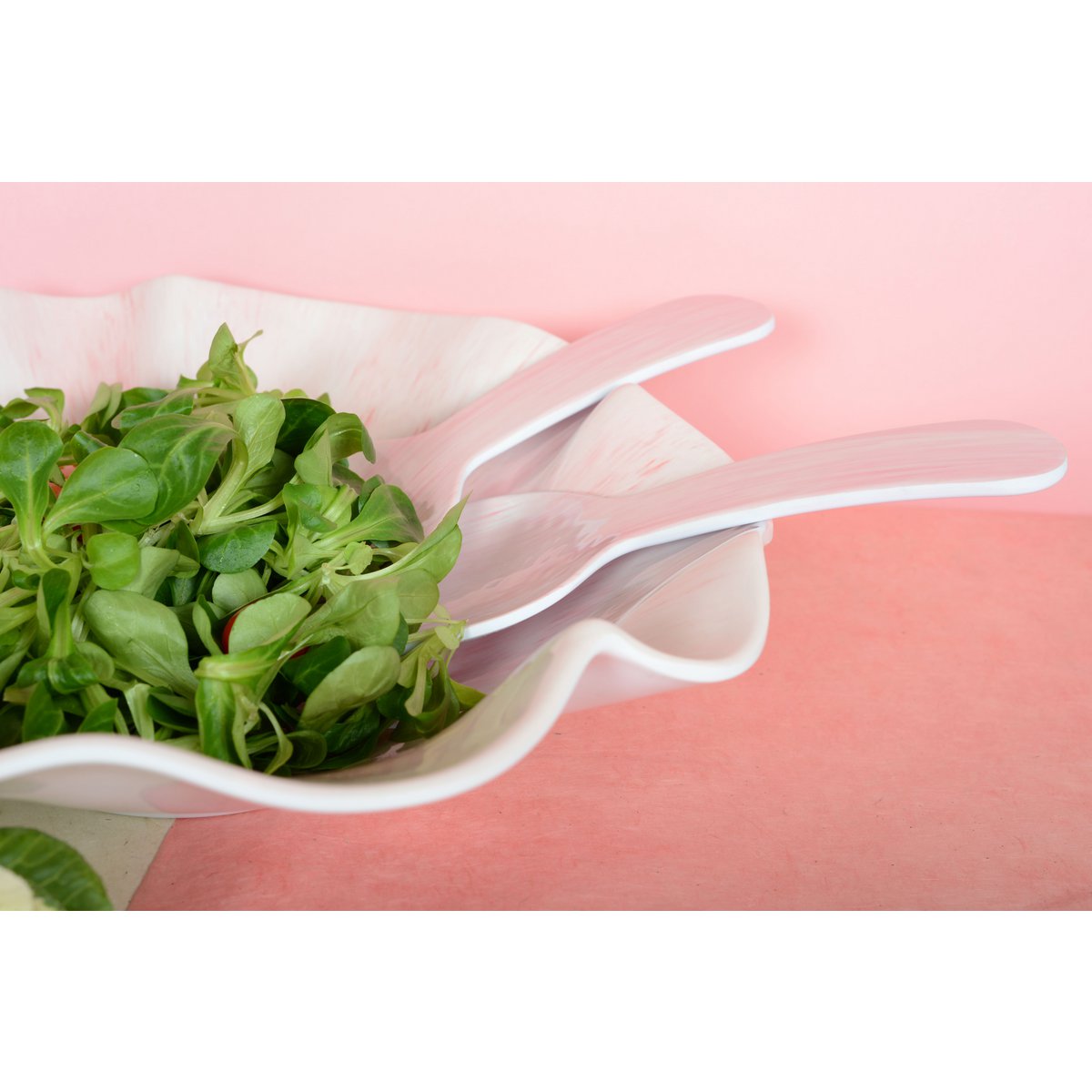 Rose salad cover in melamine 27x9.5x1cm
