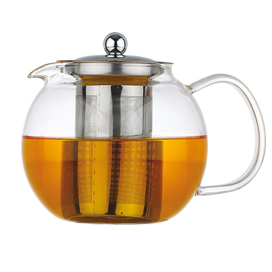 TEEKANNE KUGEL 1L FILTER UND DECKEL AUS EDELSTAHL