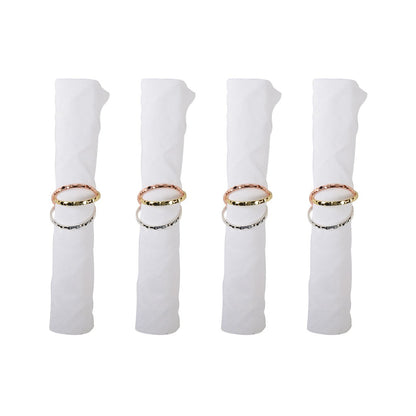 Napkin rings 3 stripes - set of 4